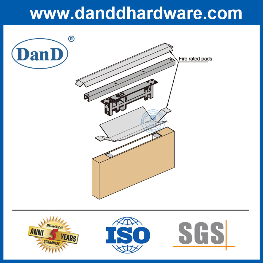 Скользящая скрытая дверь ближе наборы для защиты