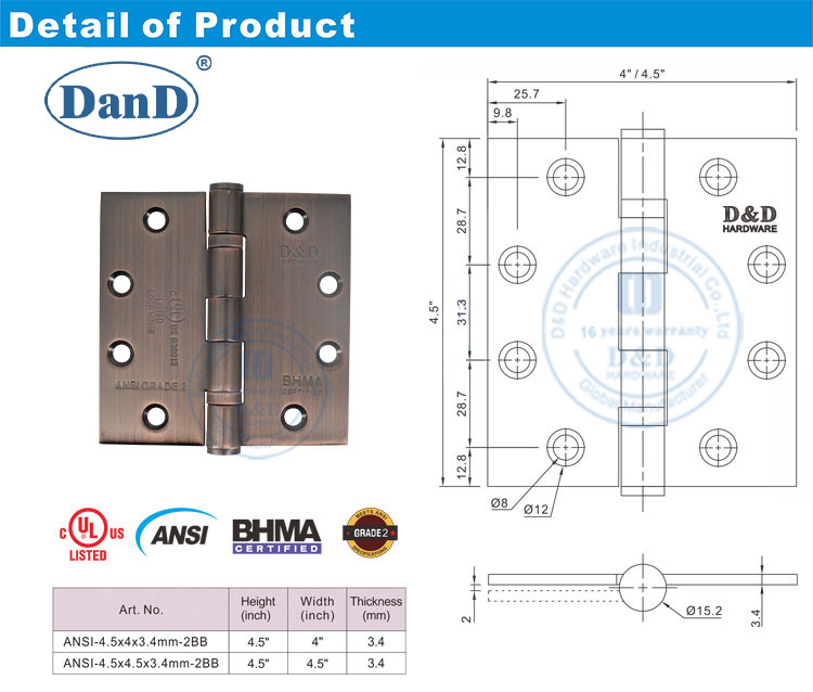 Антикварная медная шарнир