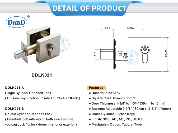 Типы блокировки двери