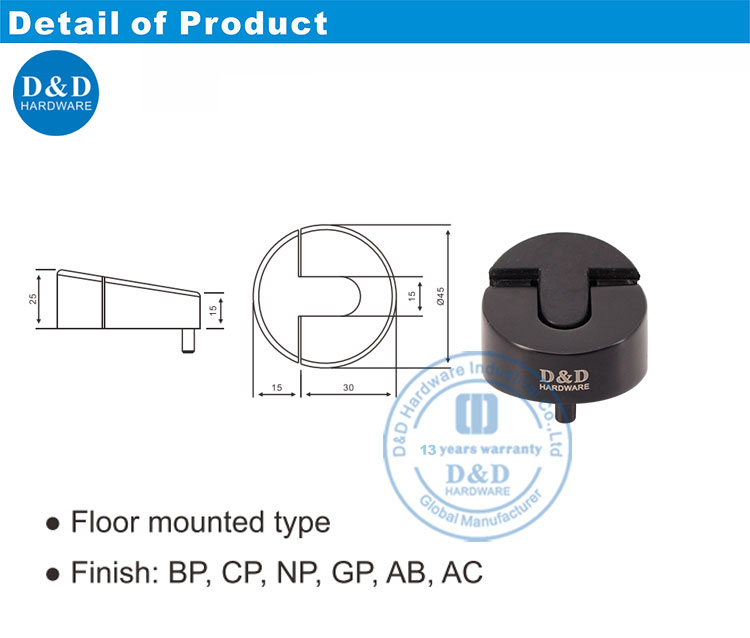 Мэтт Блэк Дверной Стоп