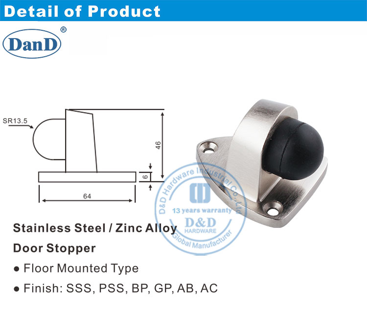 Дверной стопок пол