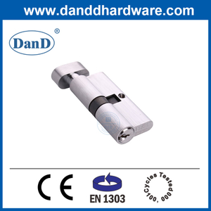 EN1303 Euro Profile Satin Chrome Brass Mortice Key Door Lock Cylinder-DDLC004-70MM-SC