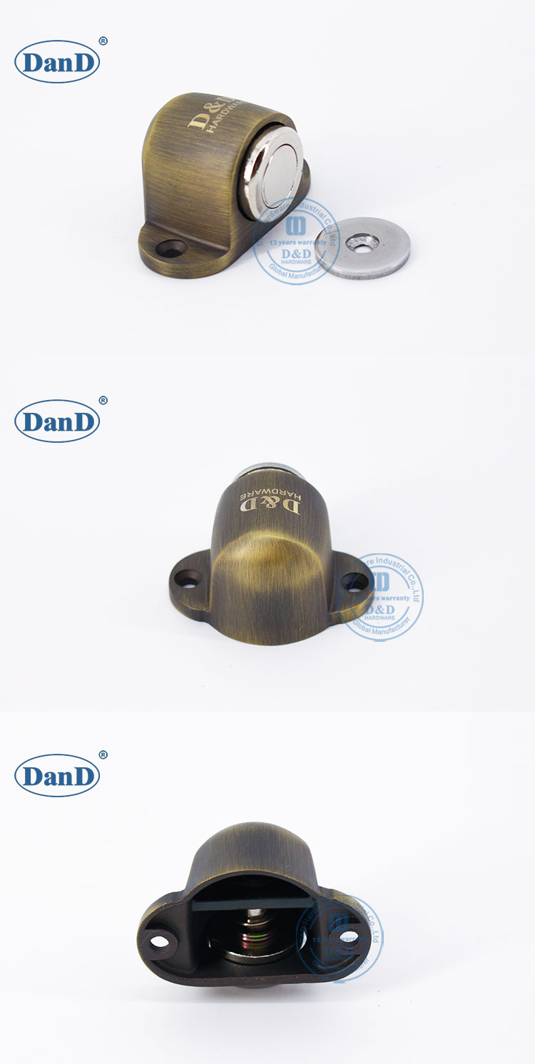 Античная латунная дверная остановка