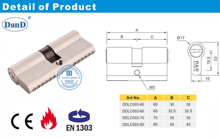 Mortife Door Lock Cylinder-D и D Оборудование