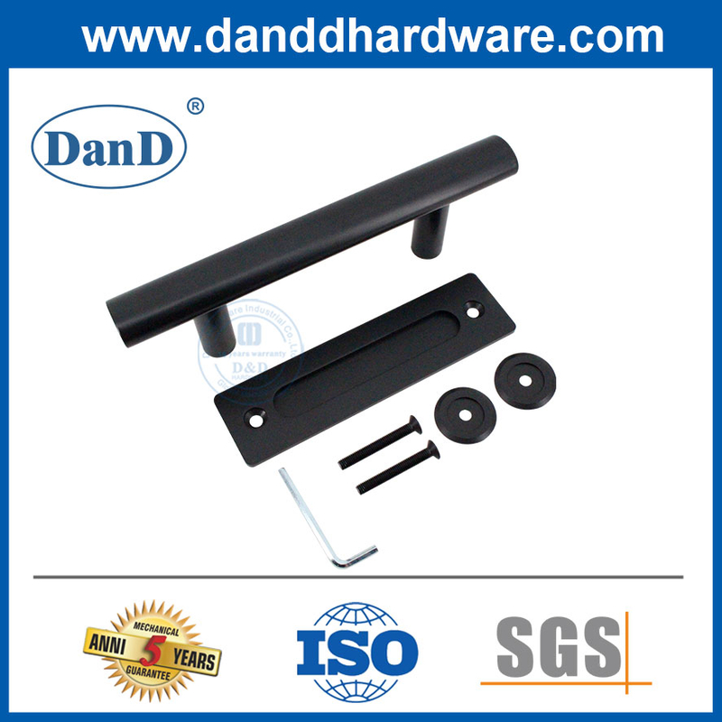 Внутреннее оборудование для дверей сараи из нержавеющей стали черная ручка дверной дверь DDBD101