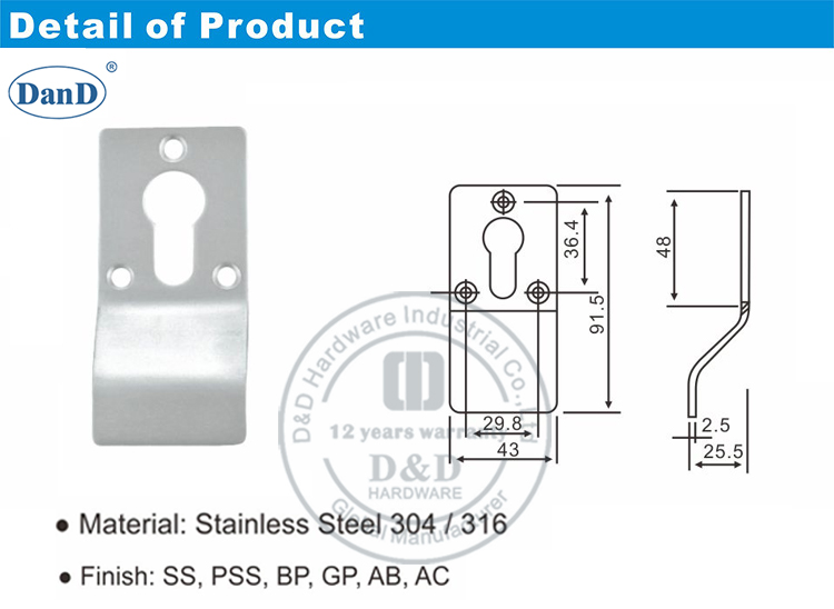 Оборудование для дверей и D Grade304