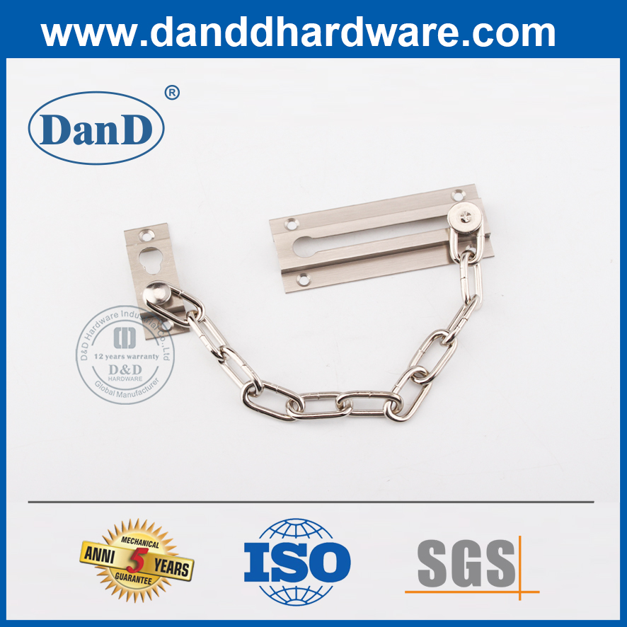 Никелированная цепочка в передней двери латунную цепь для безопасности DDG005