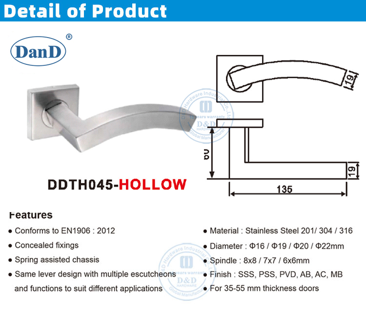 Коммерческая дверная ручка