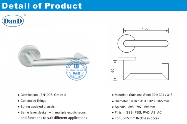 Железные дверные ручки-D и D Оборудование