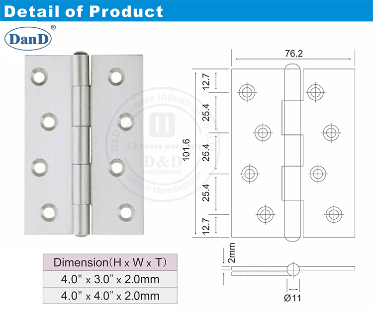 Подсказка из нержавеющей стали Heat Hight-D и D