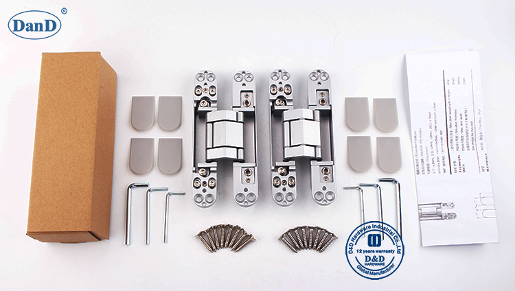 Серебряная тяжелая труба Hidden Door Hinge-D и D Аппаратное обеспечение-40 кг