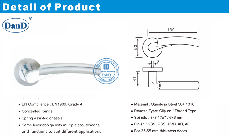 Лучшие современные дверные рычаги и оборудование D и D