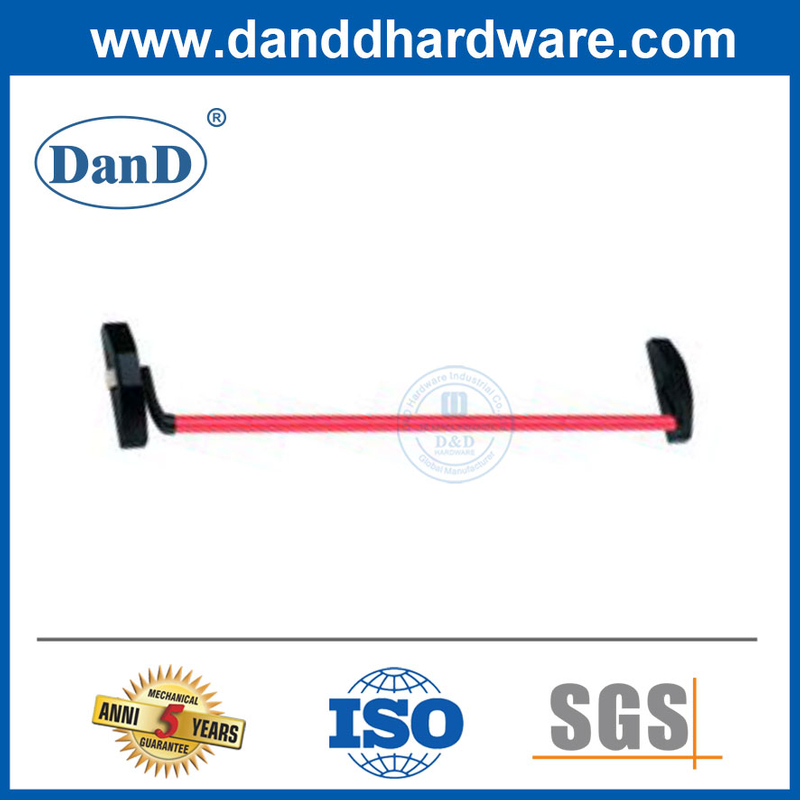 Поперечная паника паника устройств для стержней стальное одно паническое выходное устройство в красном и черном цвете DDPD034