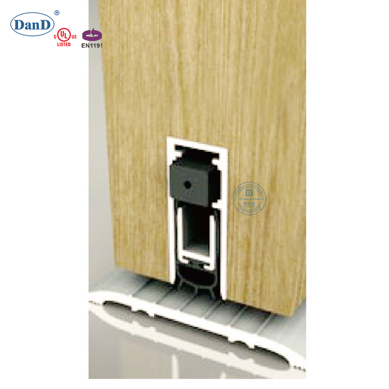 Алюминиевое автоматическое уплотнение с скрытой дверной дверной уплотнение дверь уплотнение DDBS001