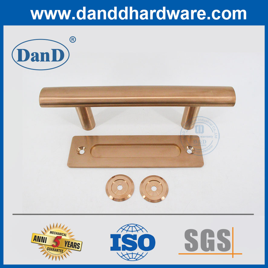 Сатиновый розовый золото отделка из нержавеющей стали дверной двери DDBD101