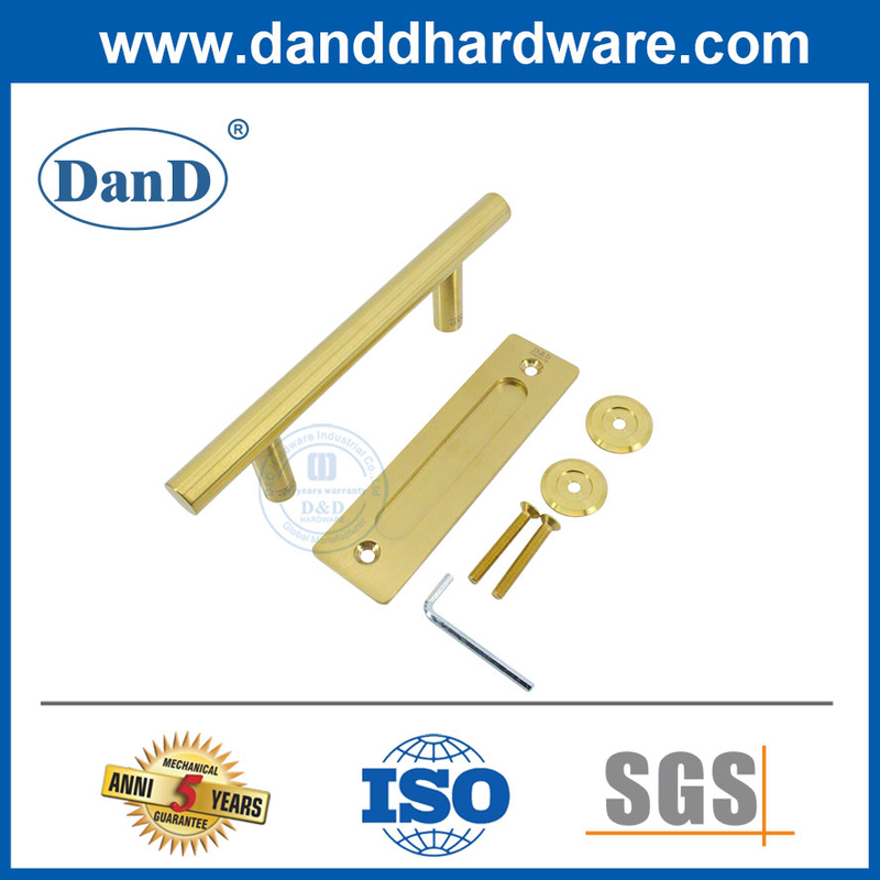 Внешние раздвижные двери сарая ручка из нержавеющей стали золотой дверной ручка DDBD102