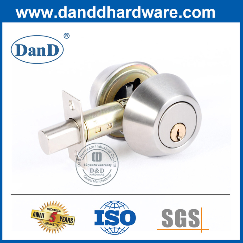 Серебряный ключ сплава цинкового сплава снаружи Deadbolt Lock-DDLK023