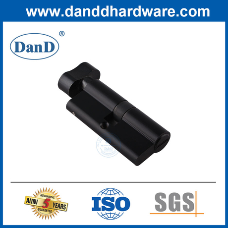 Матовая черная лучшая дверь ванной комнаты типы цилиндров для евро-DDLC007-70 мм-МБ