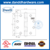 ANSI 4-дюймовый SS316 квадратный угловой устойчивый шарнир для внутренних дверных DDSS001-ANSI-2-4.5x4x3.4