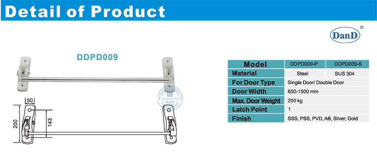 Устройство выхода из панического типа поперечной полосы