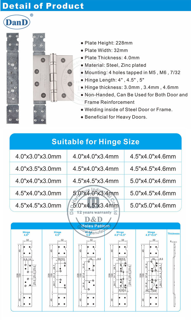 Детский армирующий пластин - D и D Оборудование