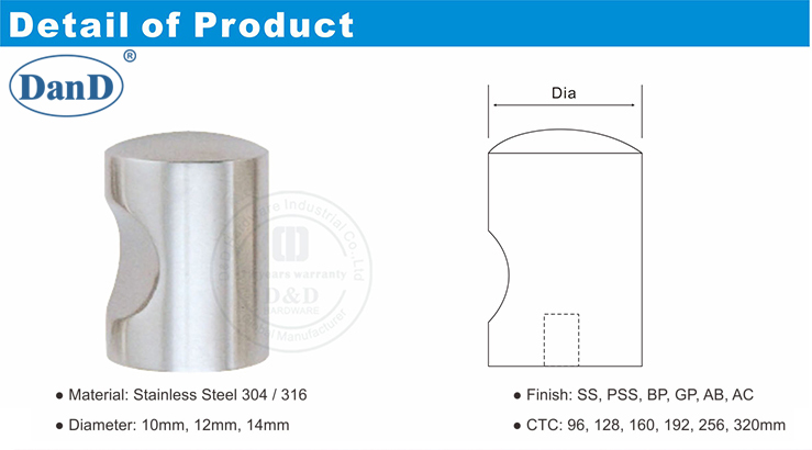 Цилиндрическая ручка -d и d аппаратное обеспечение