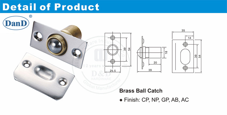 Дверной улов для спальни Дверной Двери и D Оборудование