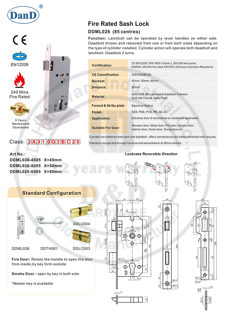Оборудование для входной двери и D