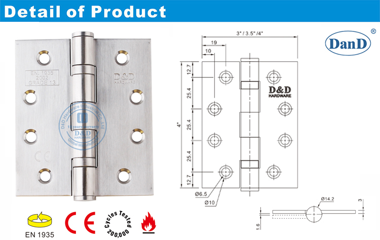CE Металлическая дверная петля 