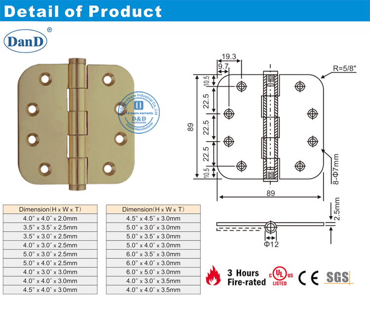 Твердый латунный Hights-D и D аппаратное обеспечение