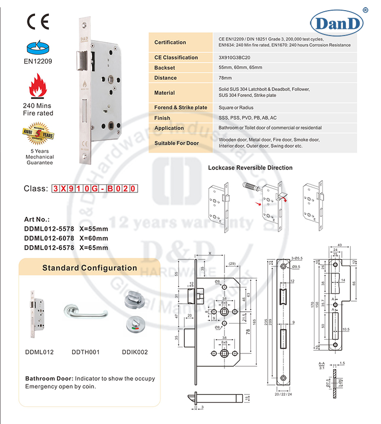 Аппаратное обеспечение для ванной комнаты и D