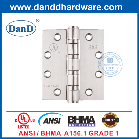 UL ANSI 1 класс из нержавеющей стали 304 Silver Fire Heavy Door Hinge-DDSS001-ANSI-1