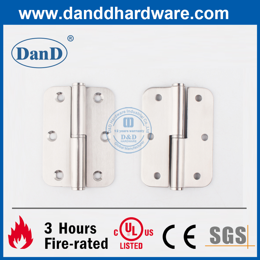 Европейский стандарт SS304 круглые угловые лифты двери шарнира- DDSS020