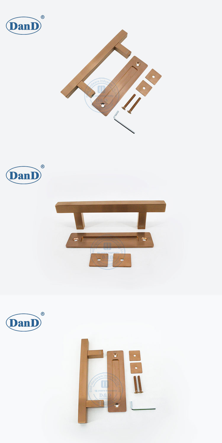 Ручка дверной дверцы сарая из розового золота