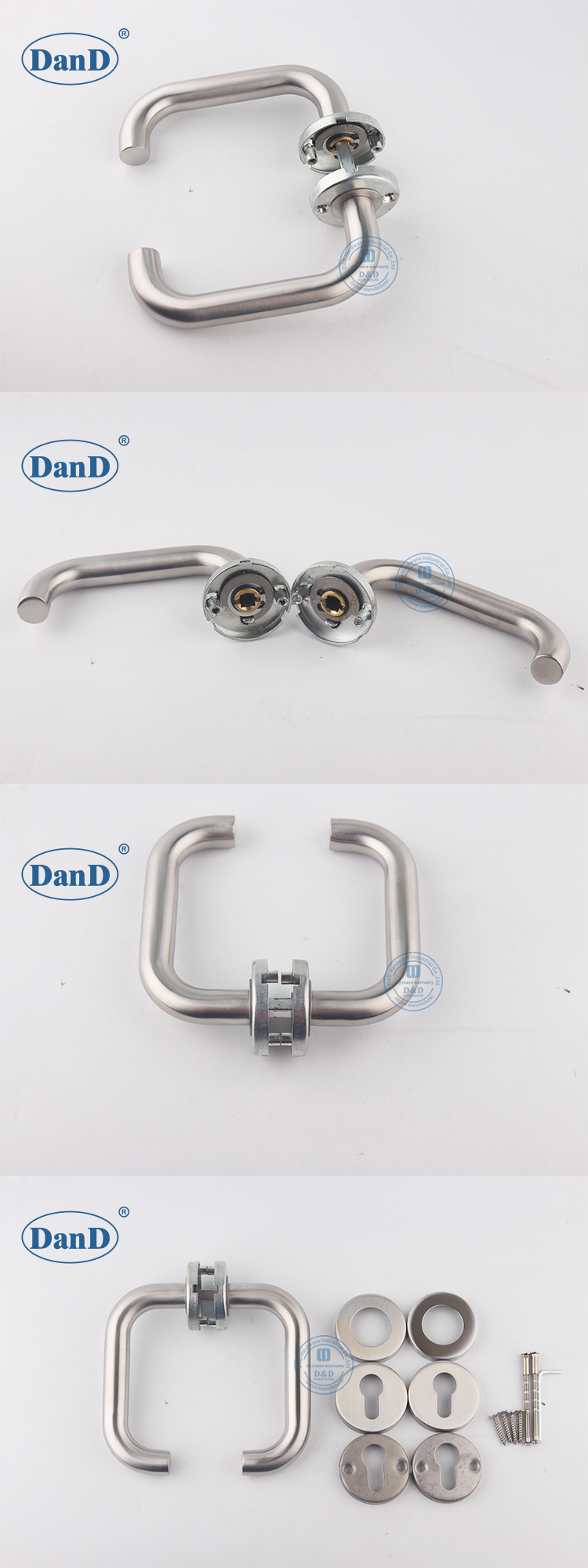 Круглая ручка дверей розы