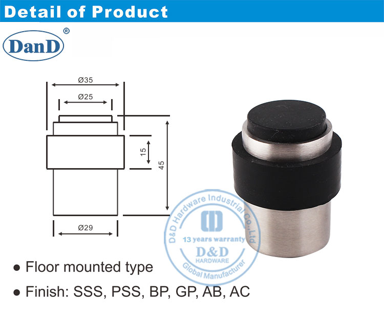 Коммерческое оборудование для остановки двери