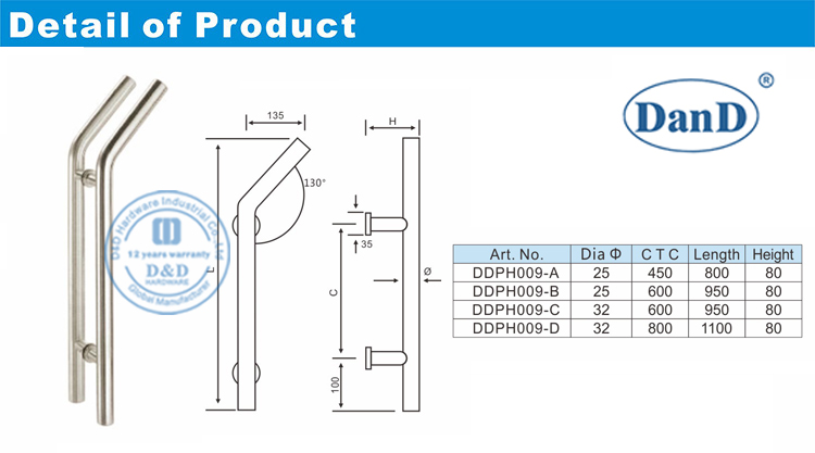 Входная дверь ручки Drains-d &nbsp; и &nbsp; d &nbsp; аппаратное обеспечение