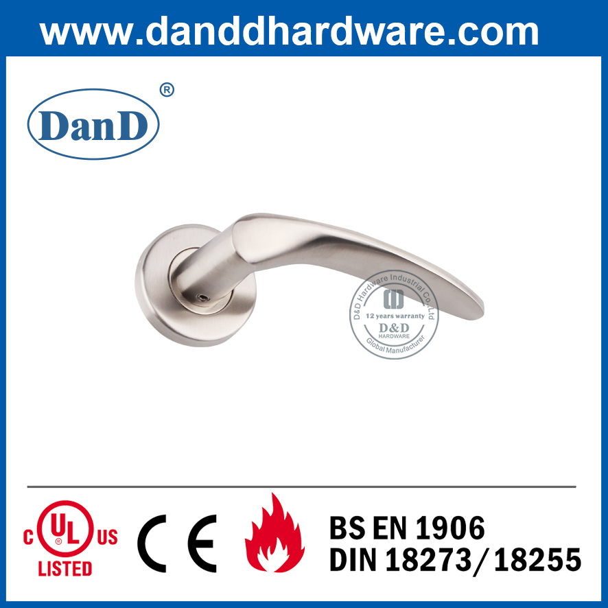 Нержавеющая сталь 304 Современный интерьер твердый рычаг дверной ручкой-DDSH001