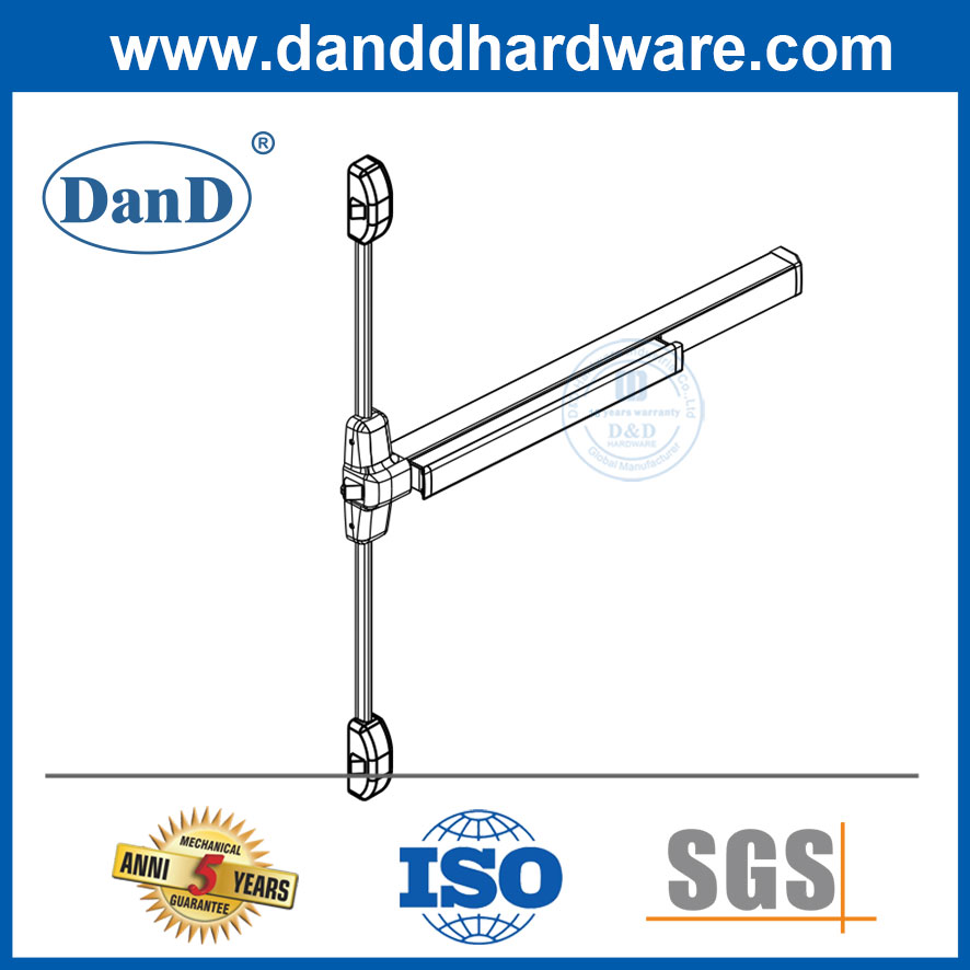 Коммерческая выходная оборудование из нержавеющей стали и алюминиевая 3-точечная блокировка паника Bar-DDPD307