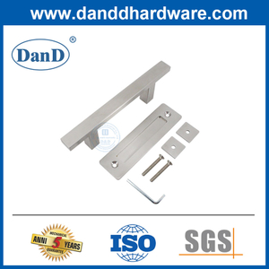 Аппаратное оборудование для дверей сарай квадратная серебряная из нержавеющая сталь дверь дверь Drys-DDBD103