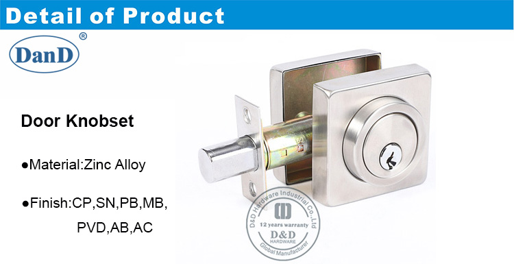 Металлическая дверь Lockset-DDLK021-D и D Оборудование
