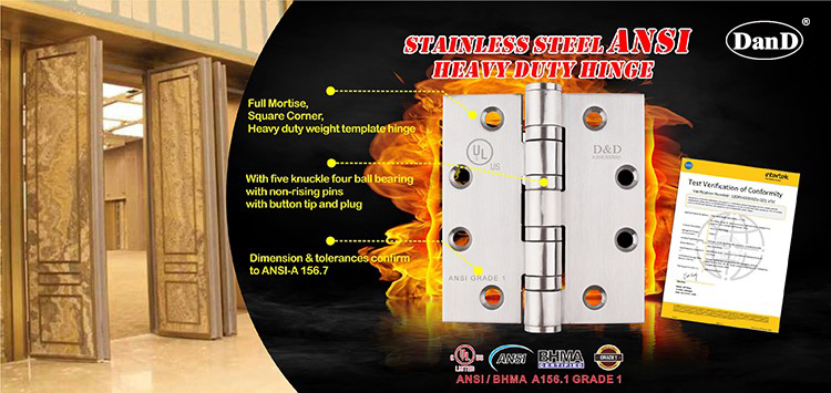 Огненная шарнир для оборудования для дверей-D и D