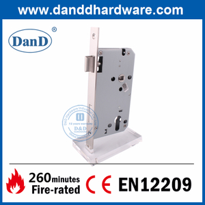CE EN12209 Euro SS304 Огненная проверка внутренней дверной створки Lock-DDML026-6085