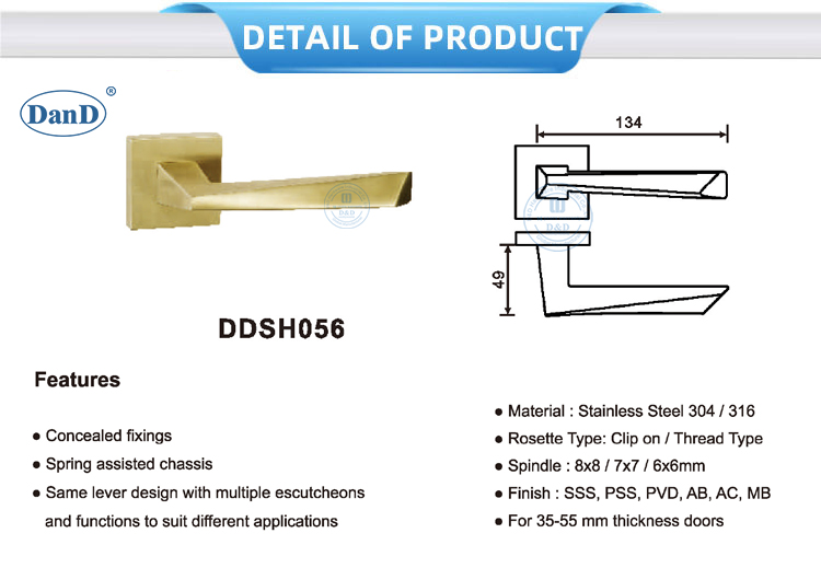 Золотые дверные ручки