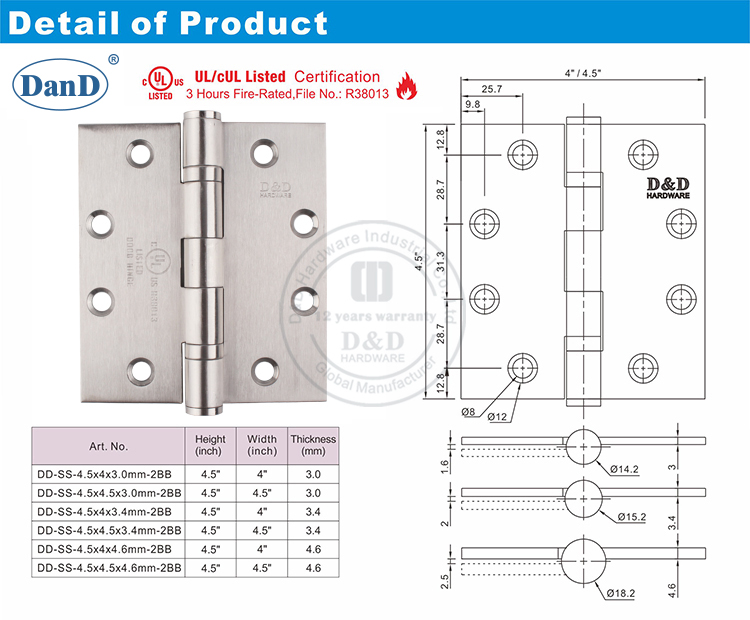 UL Дверной шарнир