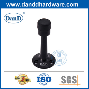 Черная вертикальная дверная стопора цинк сплав лучшие внутренние дверные остановки DDDS019