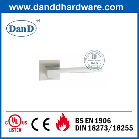 SUS304 квадратная розовая рычага дверной ручкой для передней двери - DDSH037