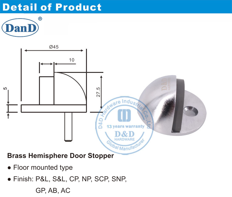 Современная дверная остановка
