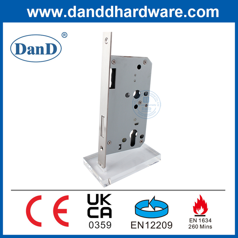 Сертификат CE EN12209 Пожарный рейтинг SS304 Mortise Deadbolt Lock для Fire Door-DDML013-6072