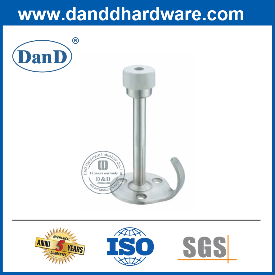 Высококачественный цинк сплав высокий дверной остановка с крючком DDDS020